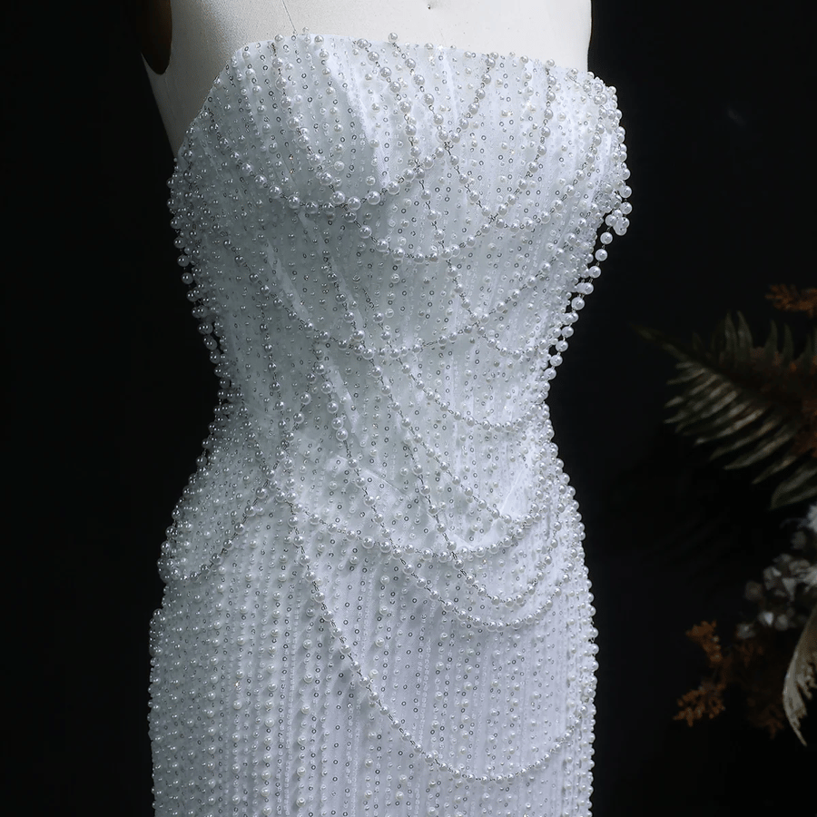 White bride dress