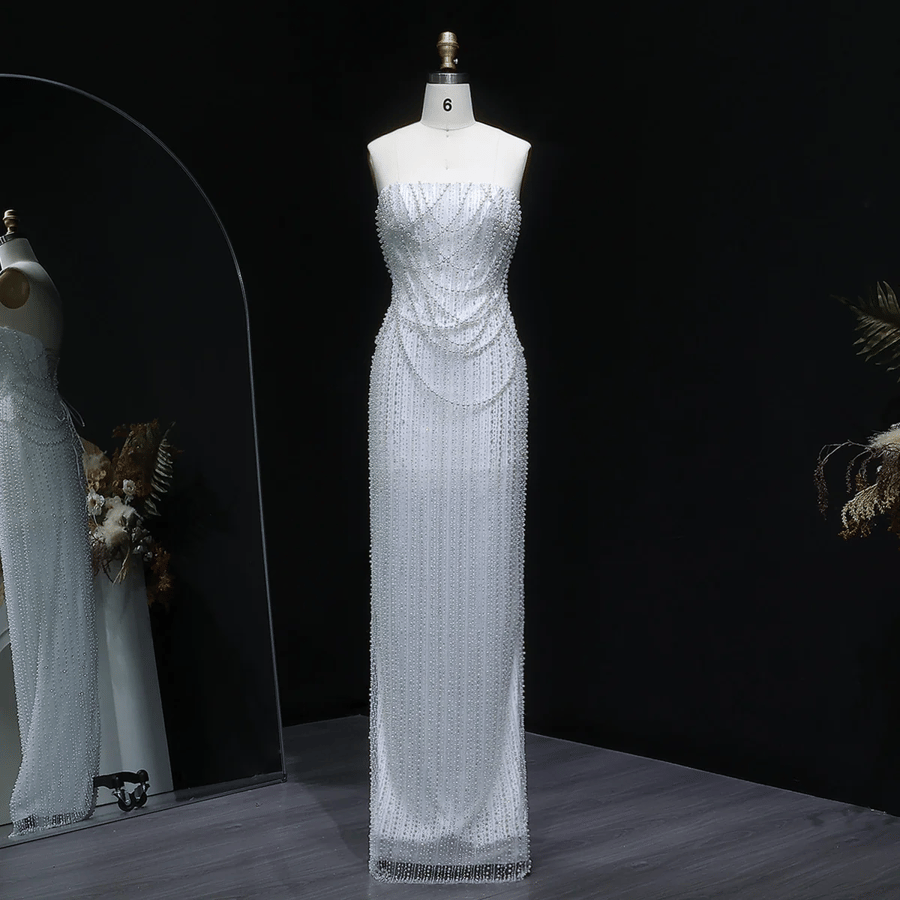 White bride dress