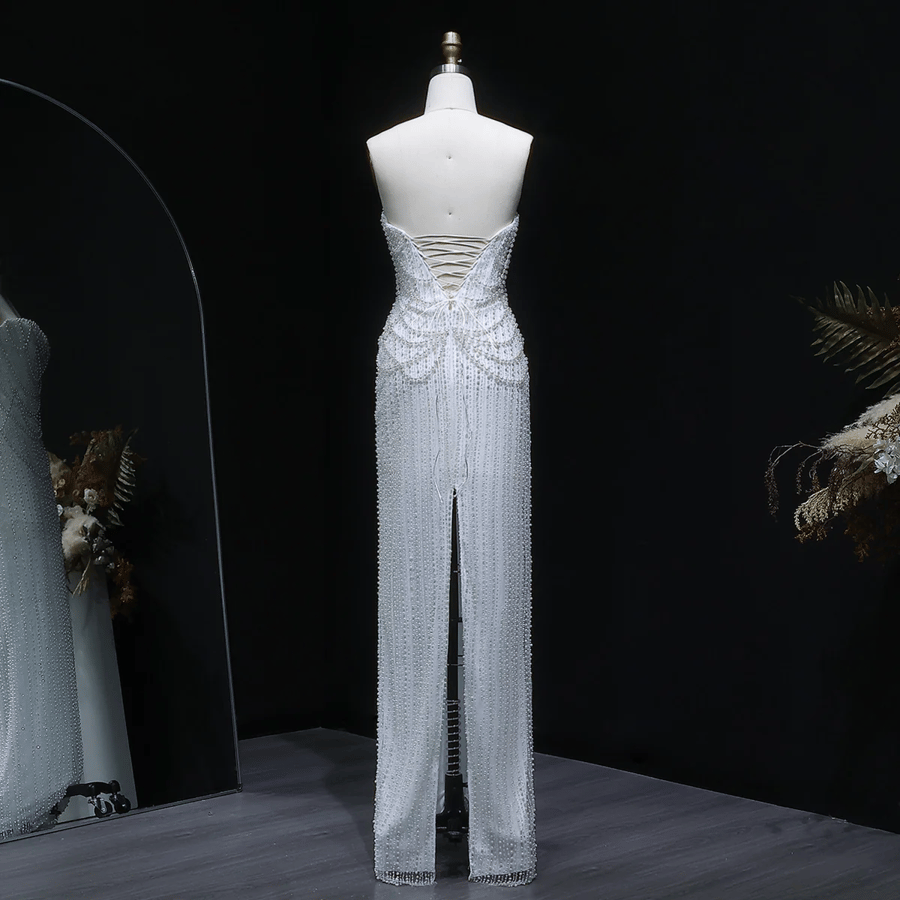 White bride dress
