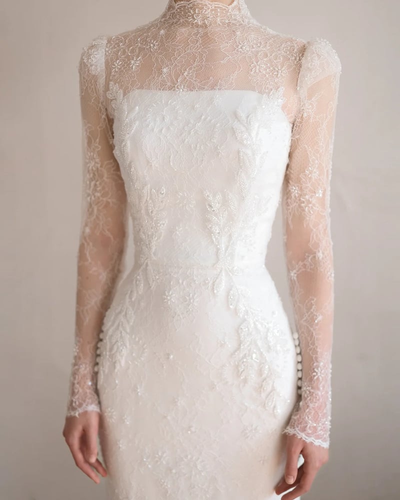 White bride dress