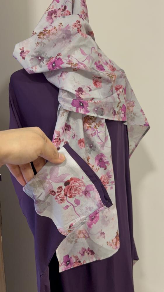 Luxurious prayer sheet, soft cotton – mauve color