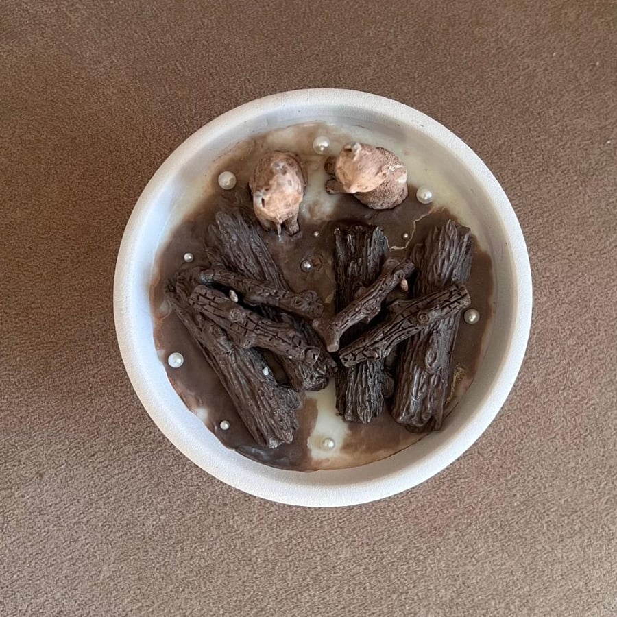 شمعة الحطب برائحة تشانس تندر