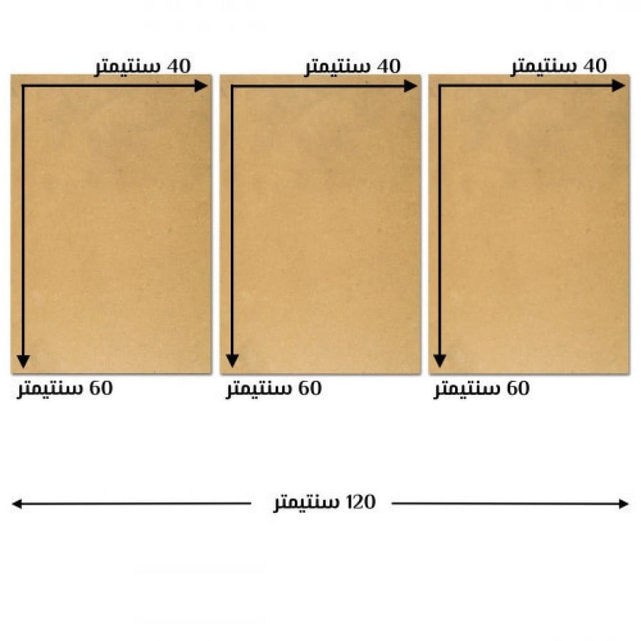 Triple panels without frame