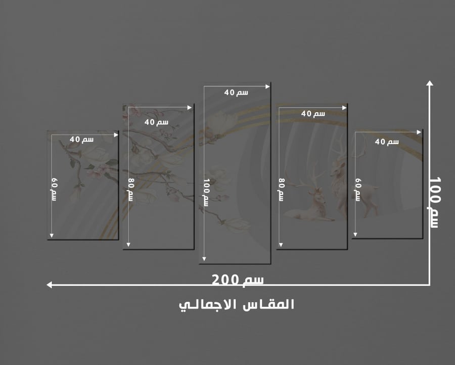 لوحة مقسمه