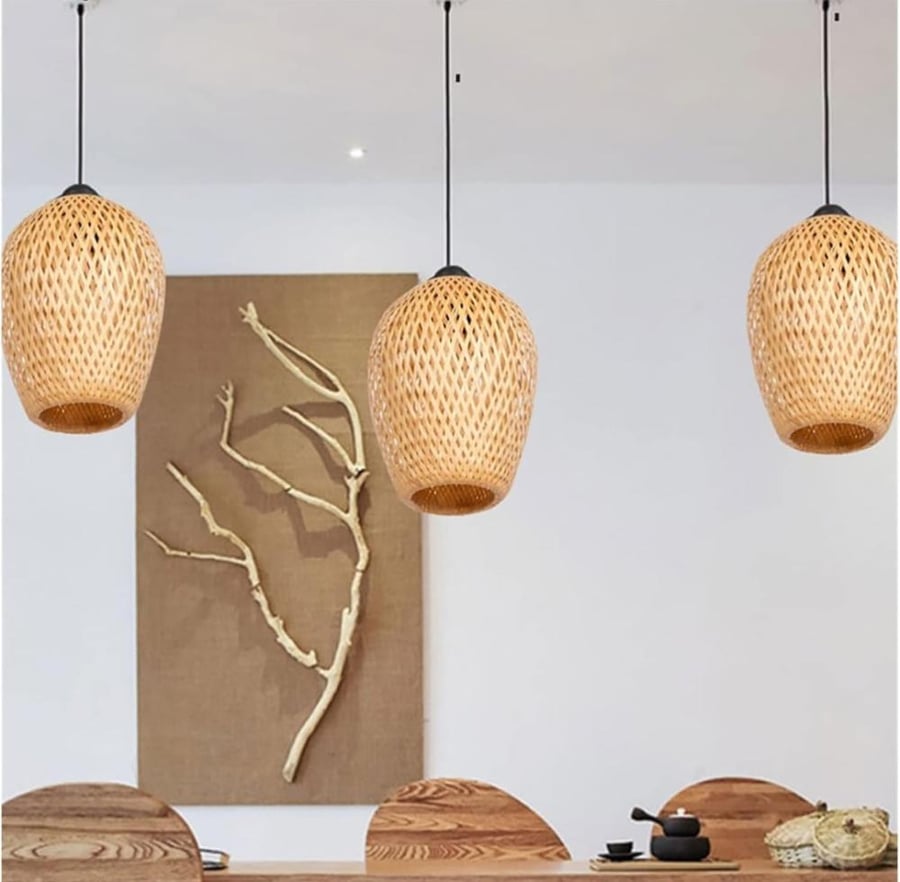 Normal palm frond wicker relationship without lamp