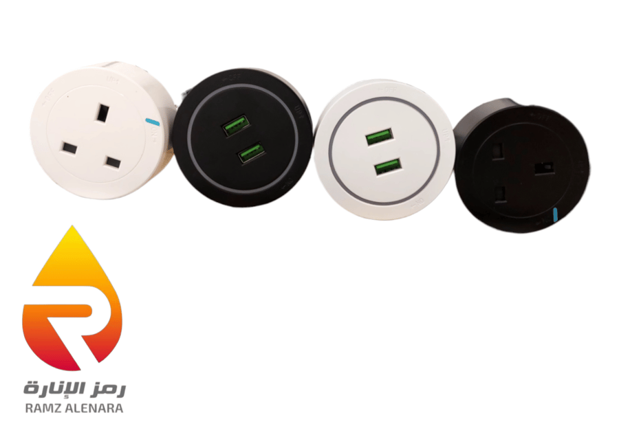 فيش USB مجوز لون أبيض