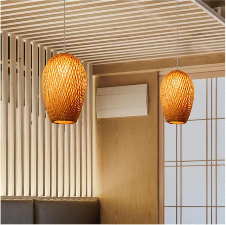 Normal palm frond wicker relationship without lamp