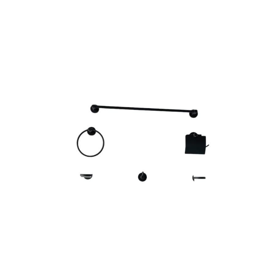 Black bathroom accessory