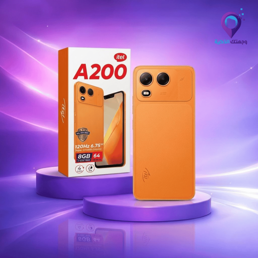 جوال itel A200 شاشة 120Hz بحجم 6.75 بوصة - ذاكرة 8GB + 64GB - مقاوم للماء IP65