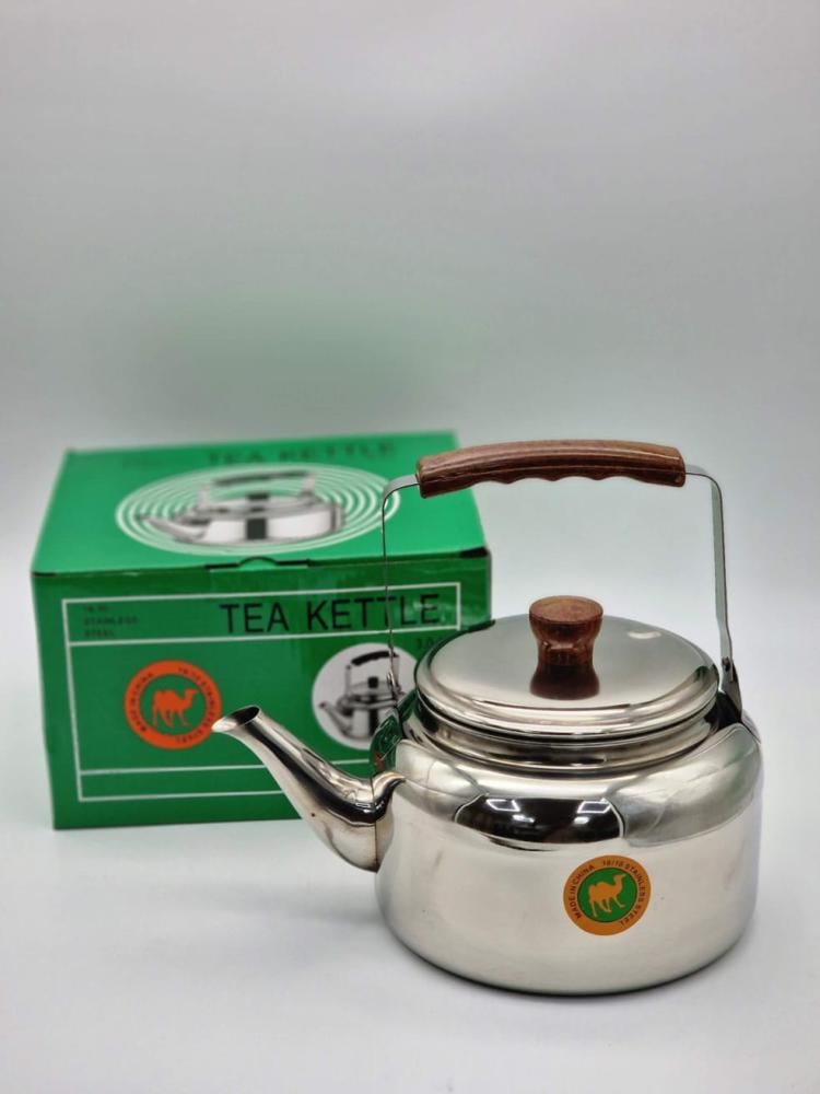 براد استيل يد خشبي  بالحبة tea kettel