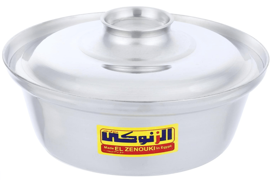 طقم قدور شاورما من الزنوكي مكون من 10 قطع (من مقاس 18 الى مقاس 36)