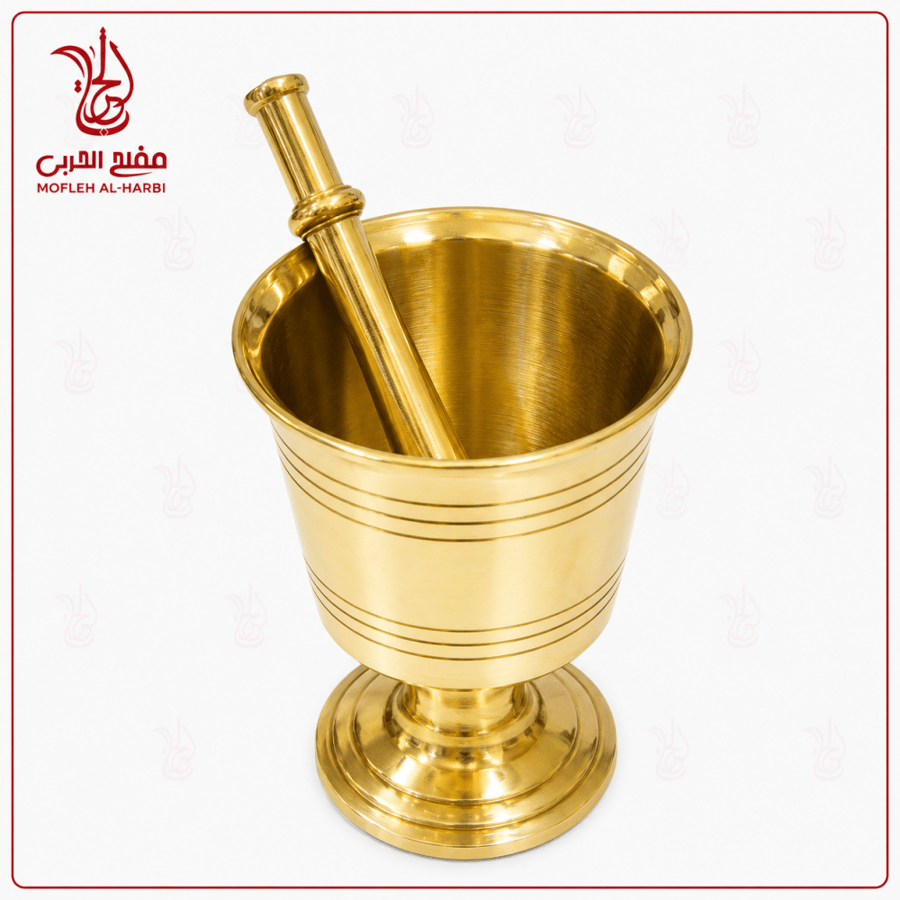 Luxury Indian brass mortar and pestle in different sizes