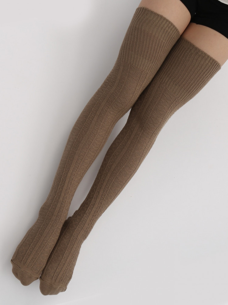 Long plain socks