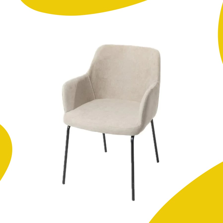 كرسي قماش لون بيجFabric Chair -BEIG