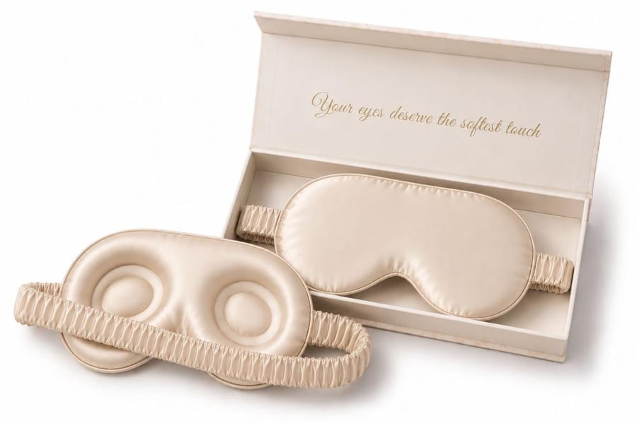 3D Silk Sleep Mask – 100% Mulberry Silk
