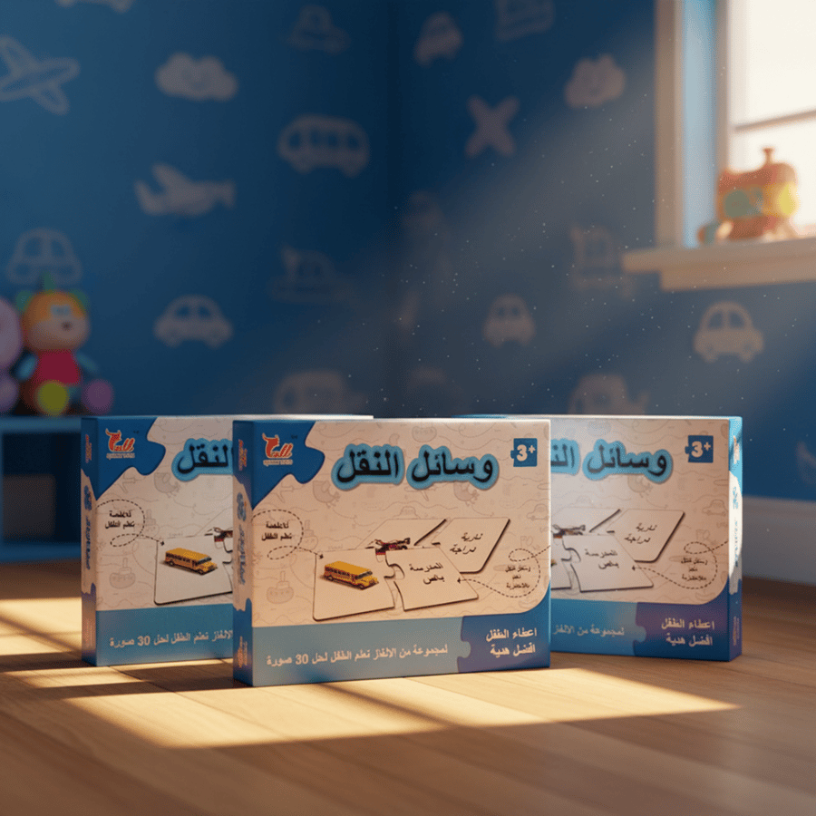 بازل تركيب اشكال وسائل النقل