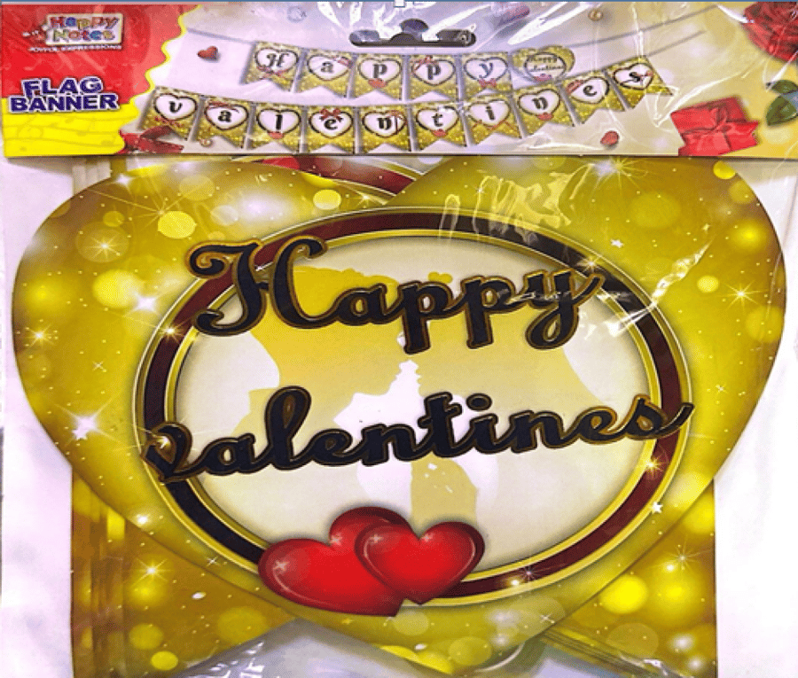 Happy Valentine's Day card hanging