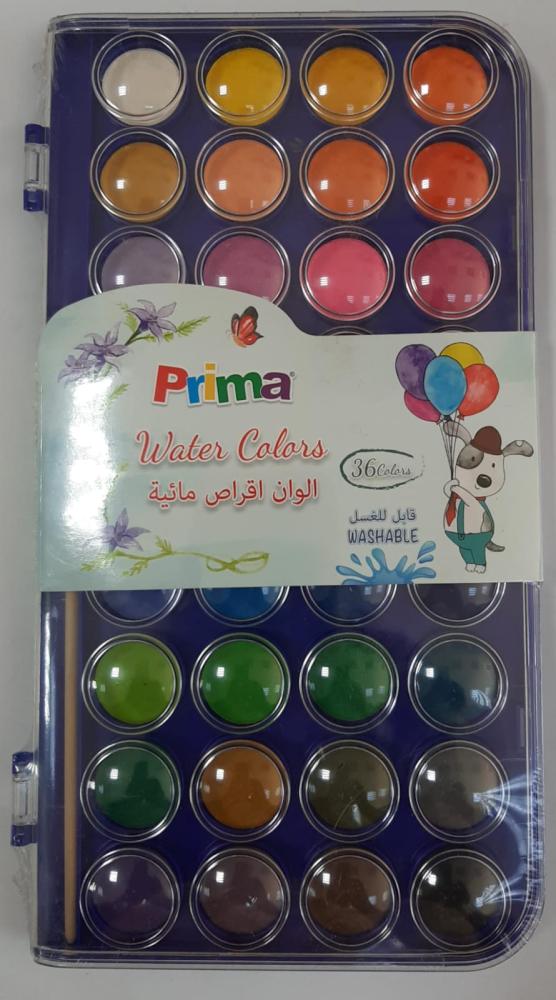 ألوان أقراص مائية وسط