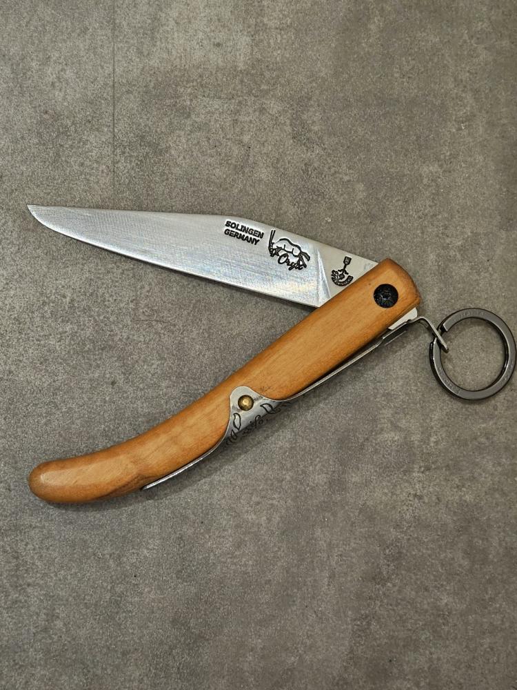 Herder Orx Olive Wood Folding Knife (Carbon Rust)