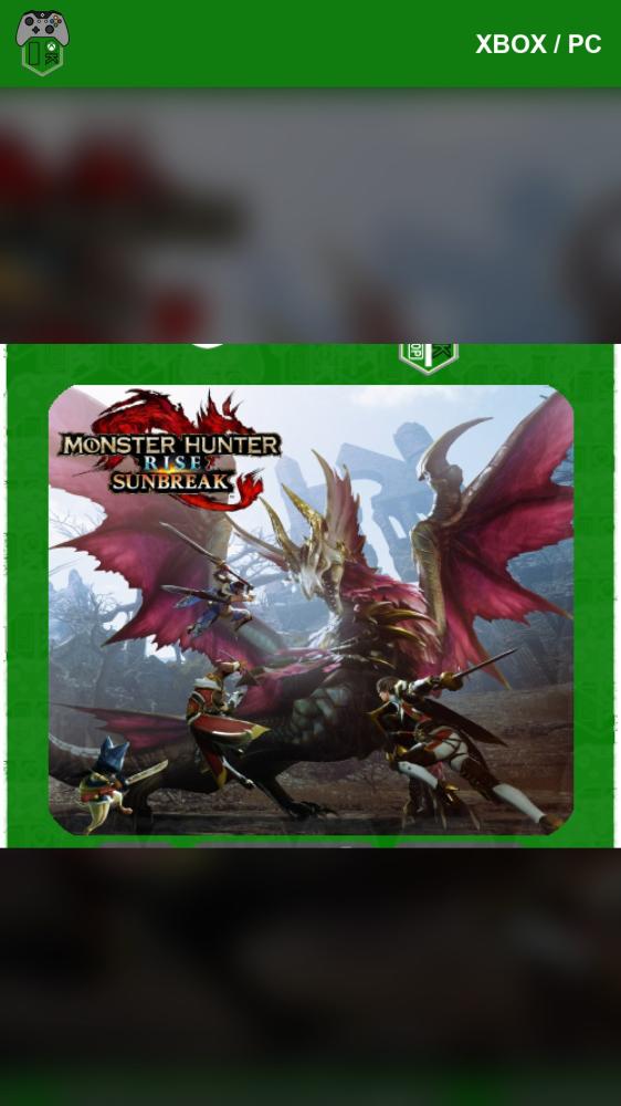 توسعة مونستر هنتر رايز: صنبريك (Monster Hunter Rise: Sunbreak) — أكس بوكس / ويندوز