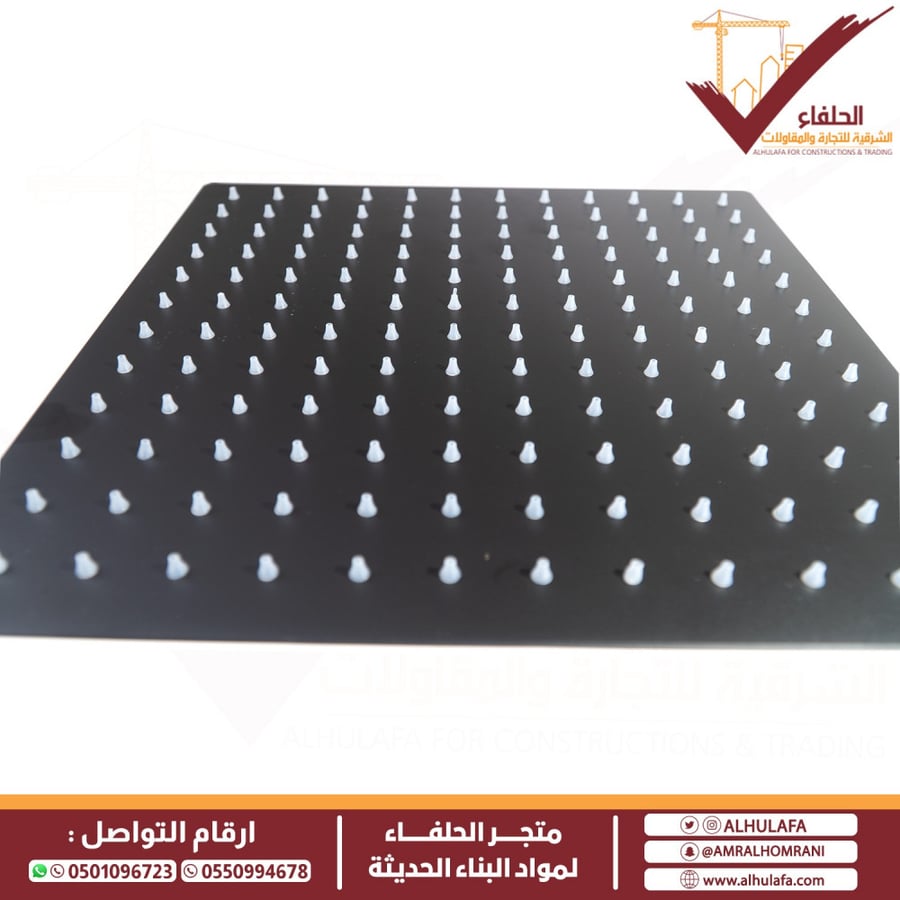طاسة دش مطري صناعة ايطالية أسود