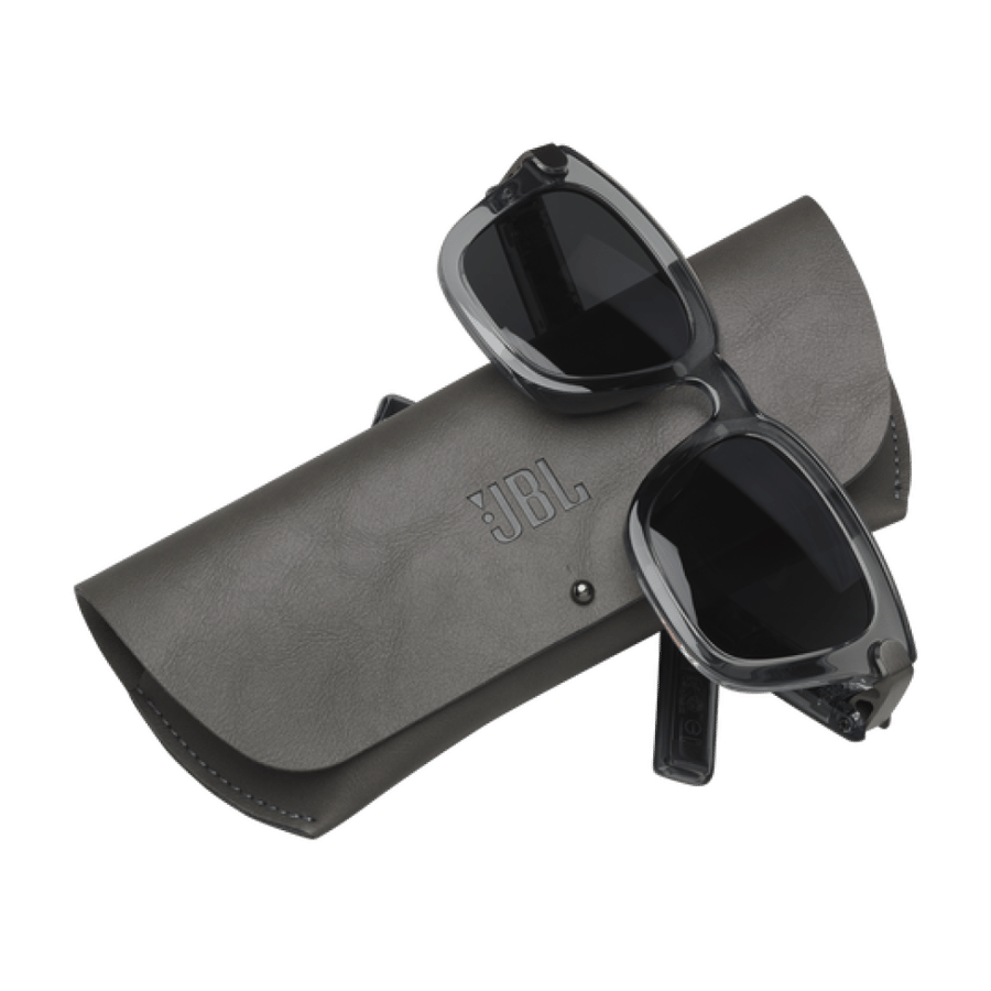 نظارة مربعة جي بي ال Soundgear Frames للصوت بتقنية JBL OpenSound مع مايكروفون للمكالمات 8 ساعات وقت التشغيل - اسود