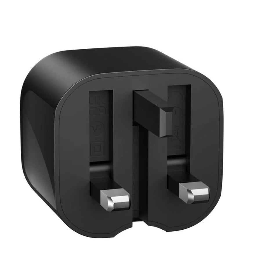 شاحن جداري بيلكن تقنية GaN ومنفذين USB-C بقوة 50 واط – اسود