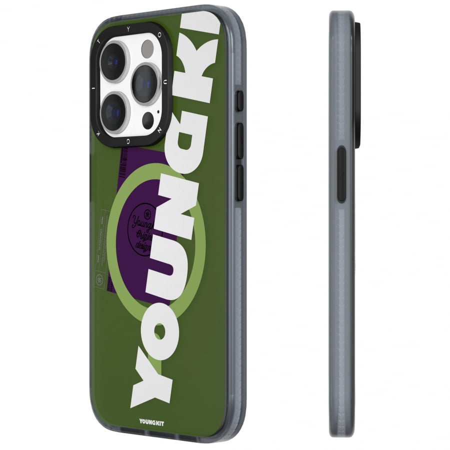 Young Kit Benven Colored MagSafe iPhone 15 Protective Case - Green