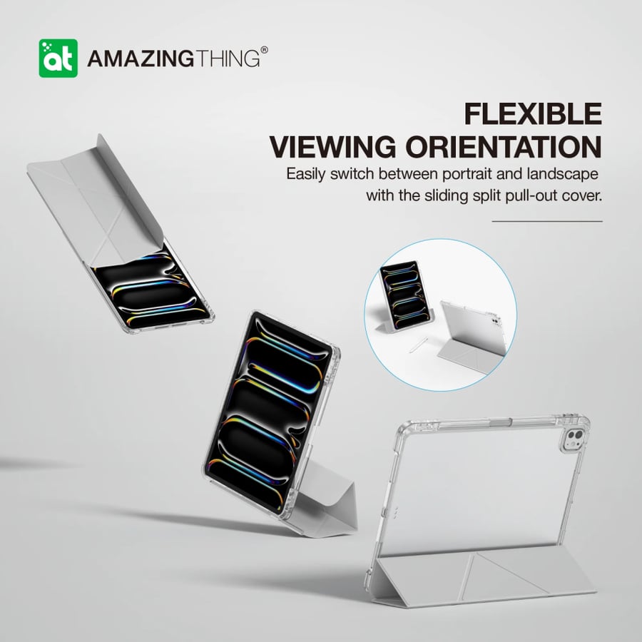 كفر حماية AmazingThing للايباد برو 11 انش (2024) - اسود