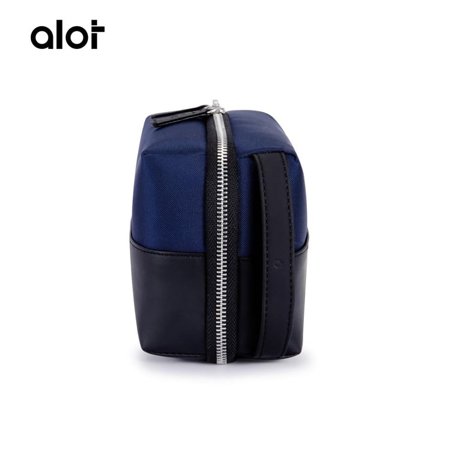 شنطة يد Alot جلد مقاس 1 لتر - ازرق