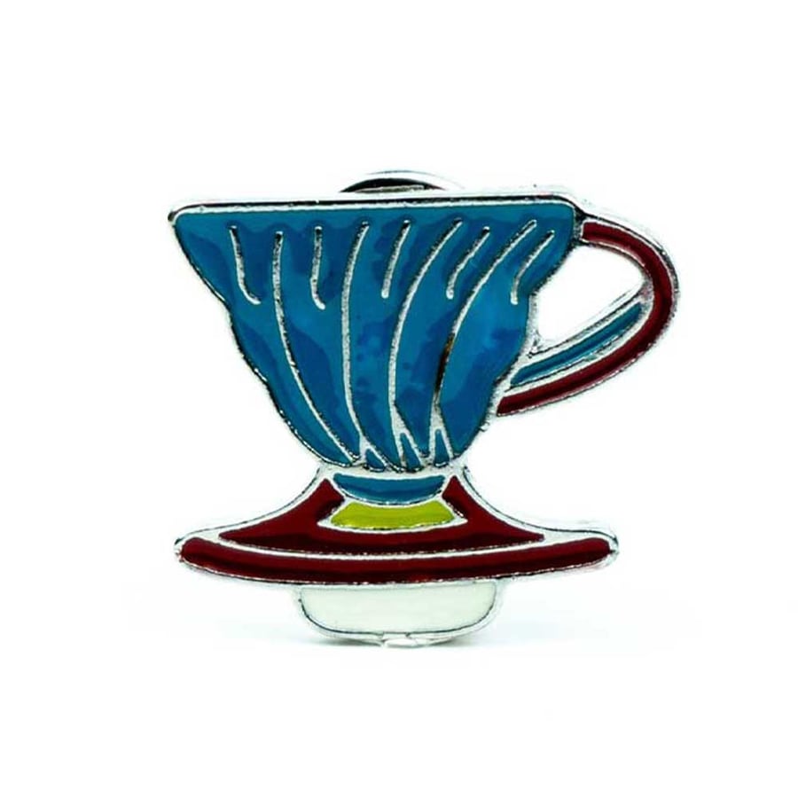 Coffee tools brooches - Tool brooch in 60 blue