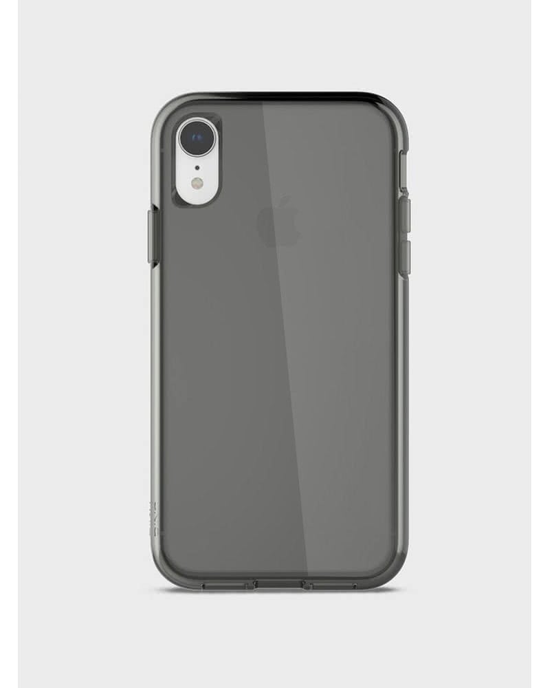 uniq case هايبرد كليرين للايفون اكس ار - شفاف اسود