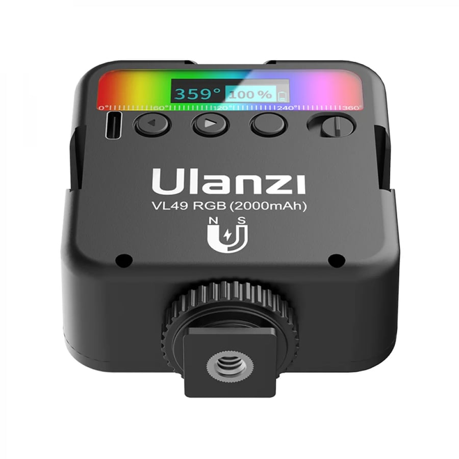أولانزي VL49 RGB اضاءة كاميرا الوان متعددة