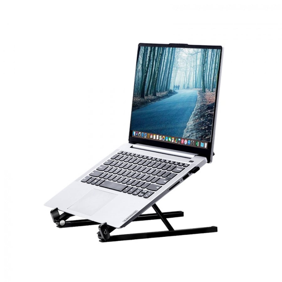 Saiji aluminum stand for laptop, multi-functional - silver