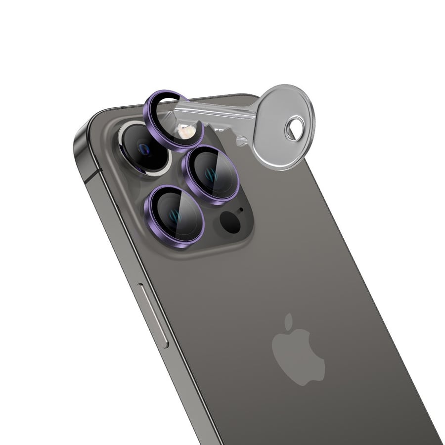AMAZINGthing 3-pack lenses for iPhone 14 Pro and 14 Pro Max - Purple