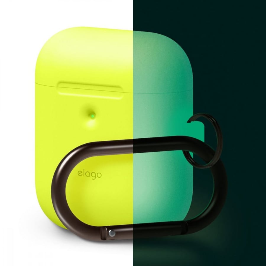 elago cases لسماعة ابل مع ميدالية 2 و1 - نيون أصفر
