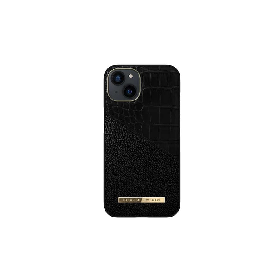 Ideal of Sweden iPhone 13 snake leather cover - black