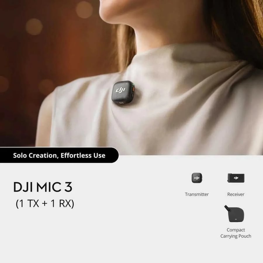 DJI Microphone 3 (1 Transmitter + 1 Receiver)