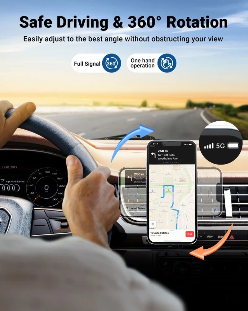 AceFast D6 Mobile Phone Holder with Air Vent