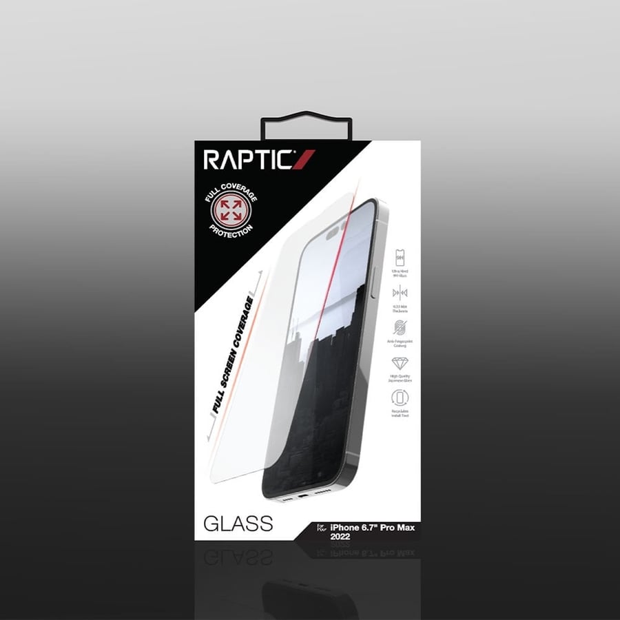 Raptec Full Glass Screen Protector for iPhone 14 Pro Max