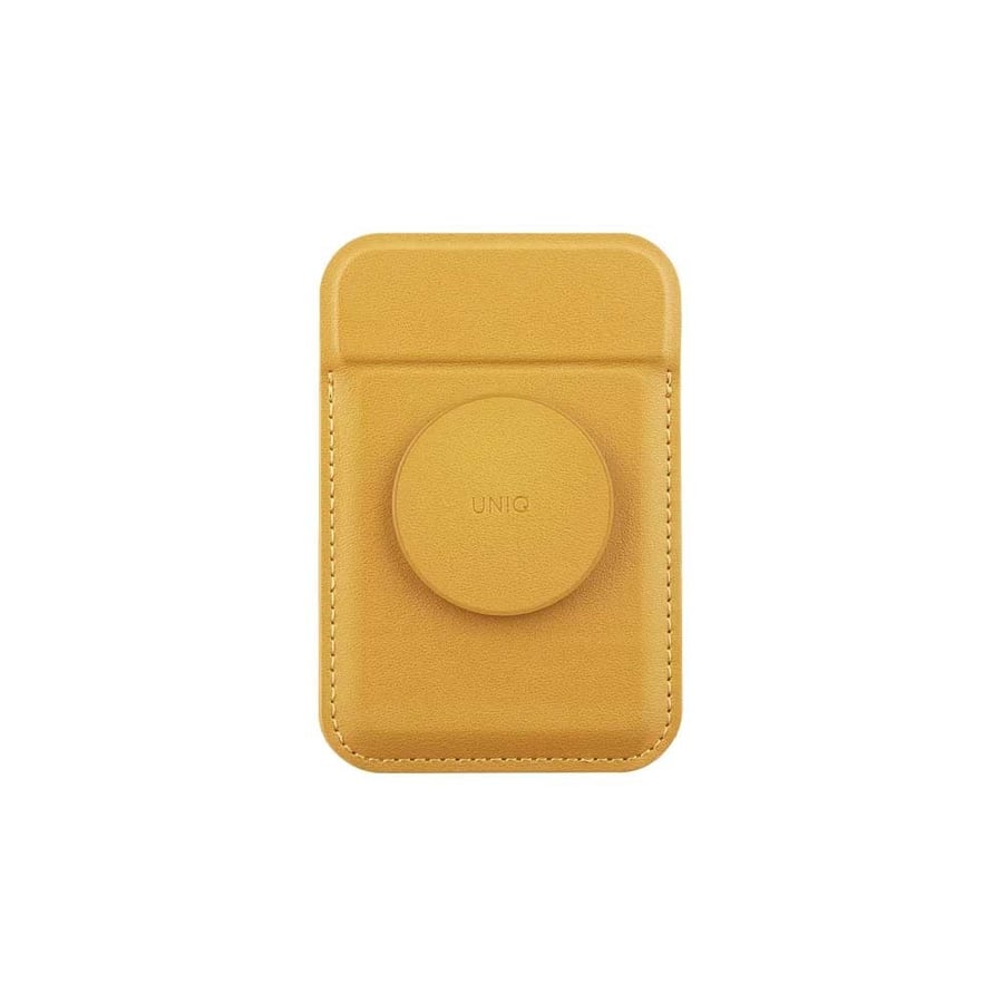 Unique Flexa Magnetic Card Holder with Grip - Yellow