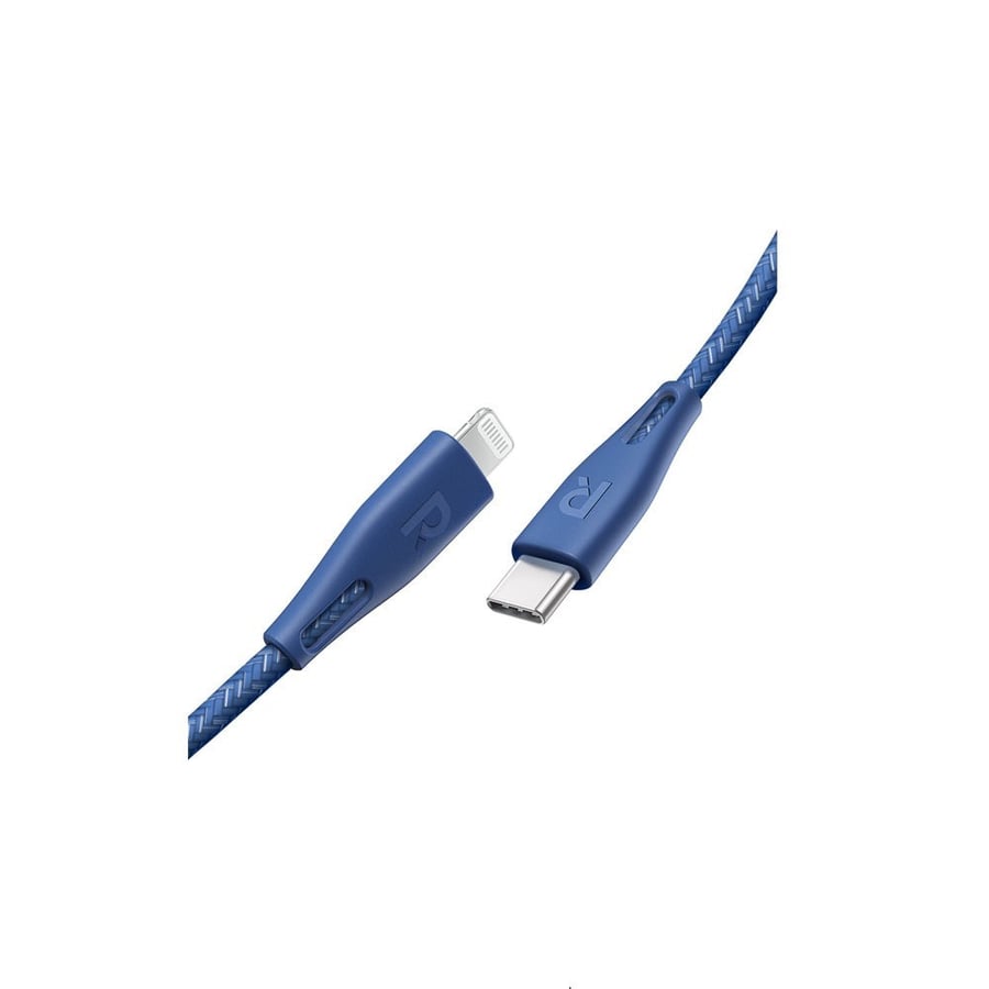 RAVPower USB-C to Lightning Cable, 1.2m, Nylon - Blue