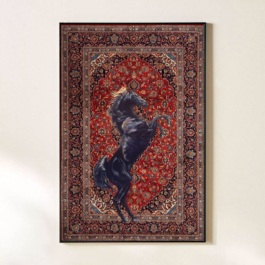 لوحة خيل قماشية    CANVA89