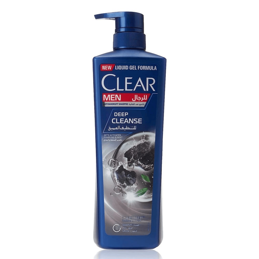 Clear dandruff shampoo for men, 700 ml, deep cleansing