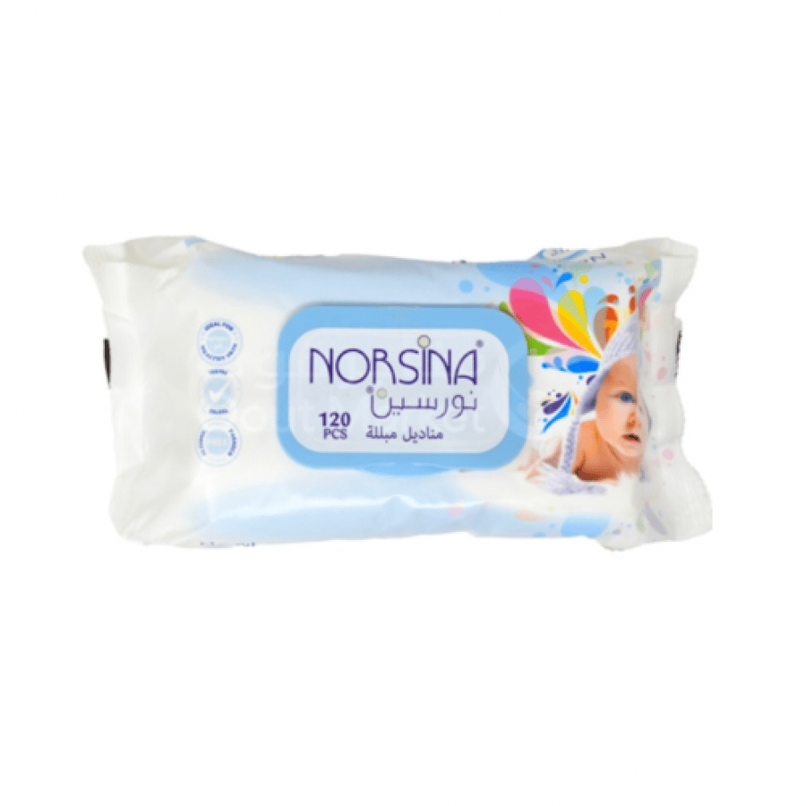 Norsina Orchid wet wipes 120 wipes