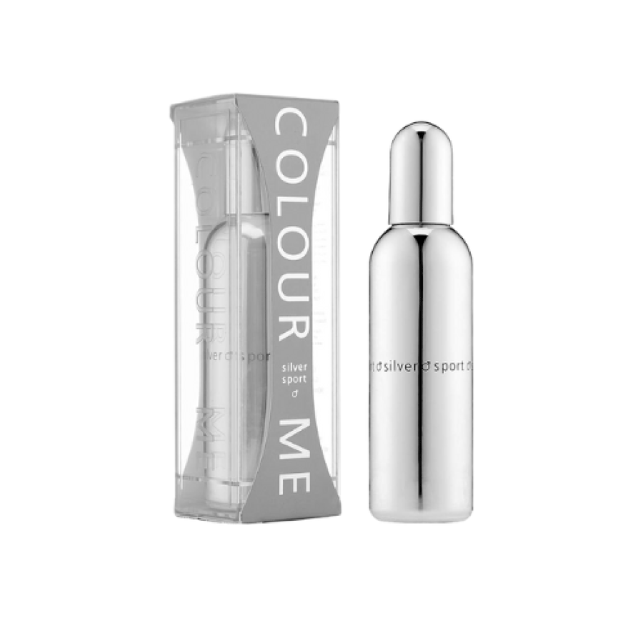 Color Me Silver Sport perfume for men, Eau de Toilette - 90 ml