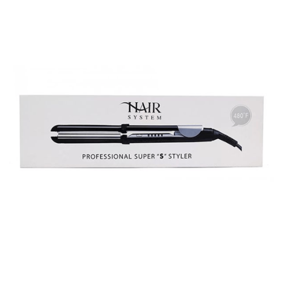Professional hair straightener with titanium technology