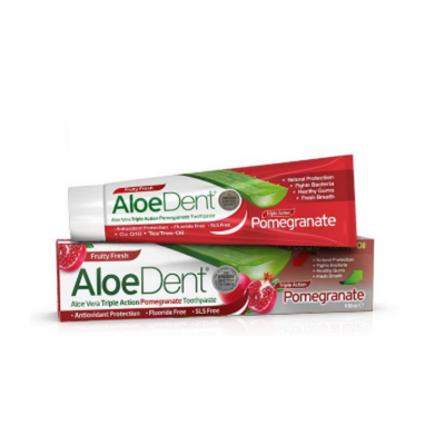 Aloedent Aloe Vera Toothpaste 100 ml Triple Action Pomegranate