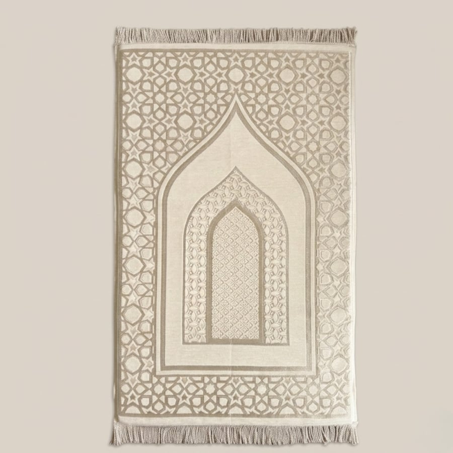سجادة صلاة اوف وايت بحشوة ميموري فوم