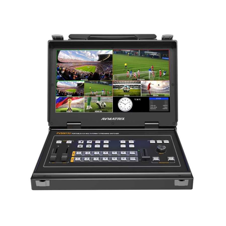 AV MATRIX Portable 6CH SDI/HDMI Multi-format Streaming Switcher